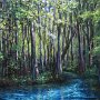 Little Blue Springs - Oil on wood 14 x 11 Copyright 2014 Tim Malles